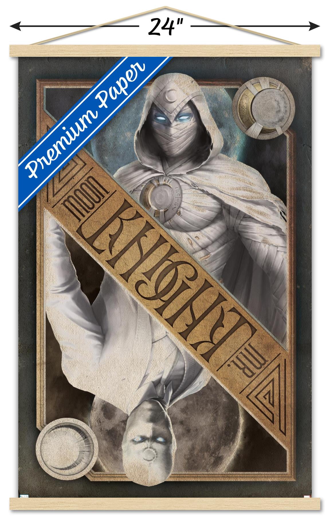 Marvel Moon Knight - Card Wall Poster with Magnetic Frame, 22.375" x 34"
