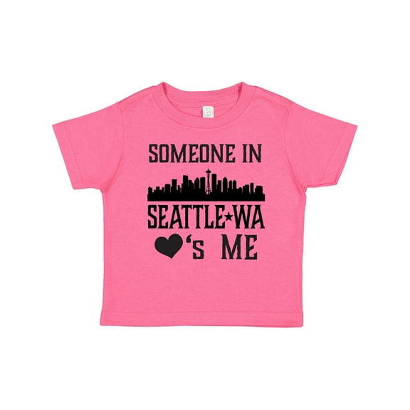 Inktastic Seattle Washington Someone Loves Me Skyline Boys or Girls Toddler T-Shirt