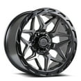 thumbnail image 2 of Lock OffRoad For Matrix 17x9 5x127/5x139.7 -12et 87.1 Matte Gray w/ Matte Black Ring Wheel, 2 of 5