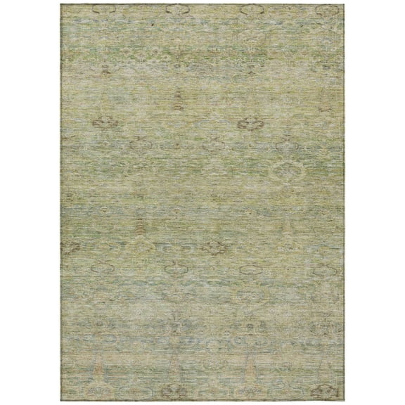 Dalyn Rugs Machine Washable Indoor/Outdoor Chantille ACN2090 Green 2'6" x 3'10" Rug