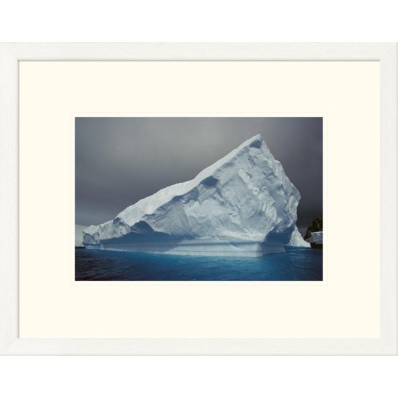 Global Gallery Gerry Ellis 'Weathered iceberg in Bransfield Strait, Antarctic Peninsula, Antarctica' Framed Wall Art