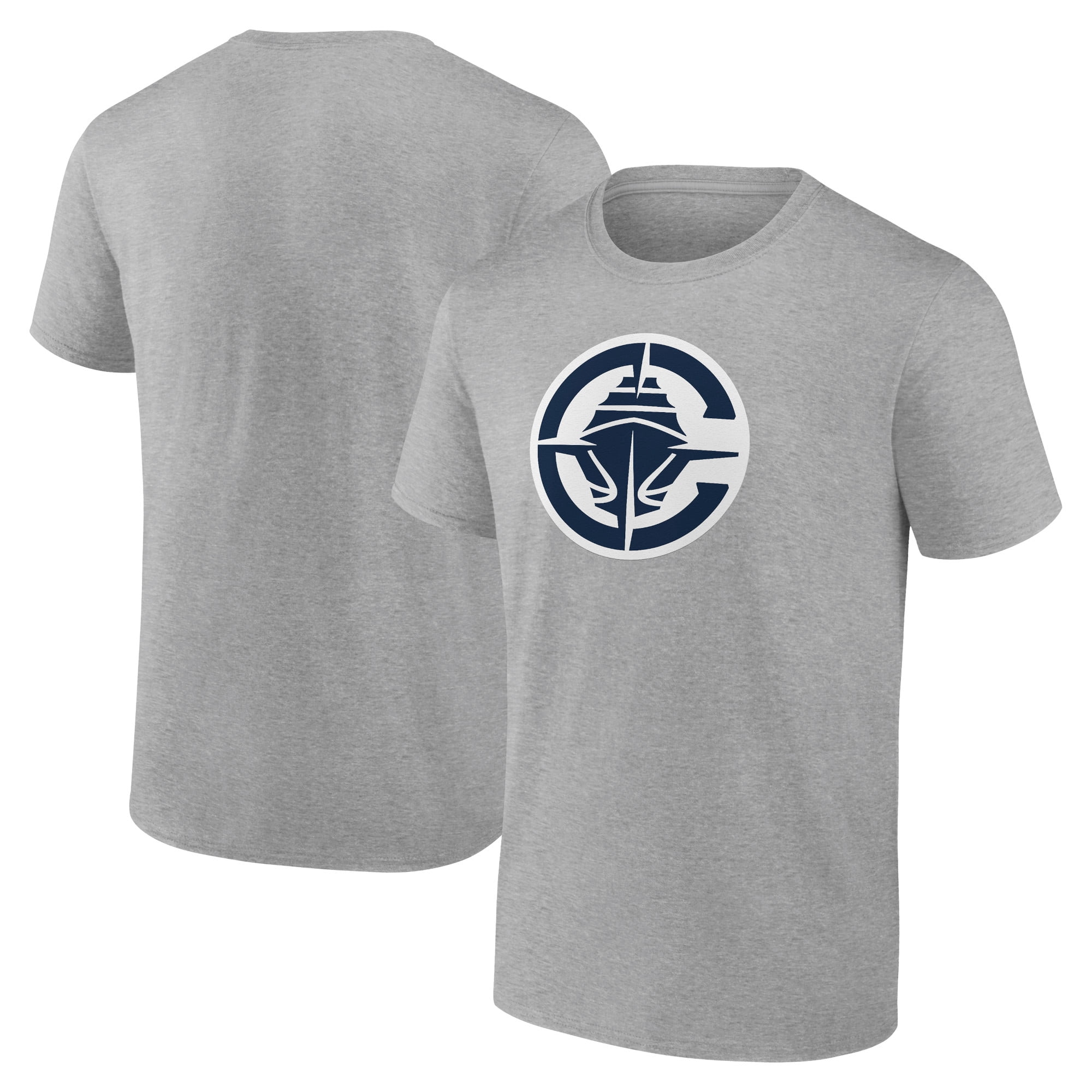 Men's Heather Gray LA Clippers Primary Logo T-Shirt
