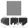 thumbnail image 2 of Shisuyan 200pcs Disposable Paper Straws Cocktail Straws Drinking Straws (Black), 2 of 8