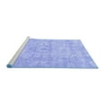 thumbnail image 2 of Ahgly Company Machine Washable Indoor Round Persian Blue Traditional Area Rugs, 4' Round, 2 of 4