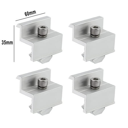 

Solar Panel Bracket Aluminum Clamp PV Mounting Solar Z Clips End Clamps for 35mm