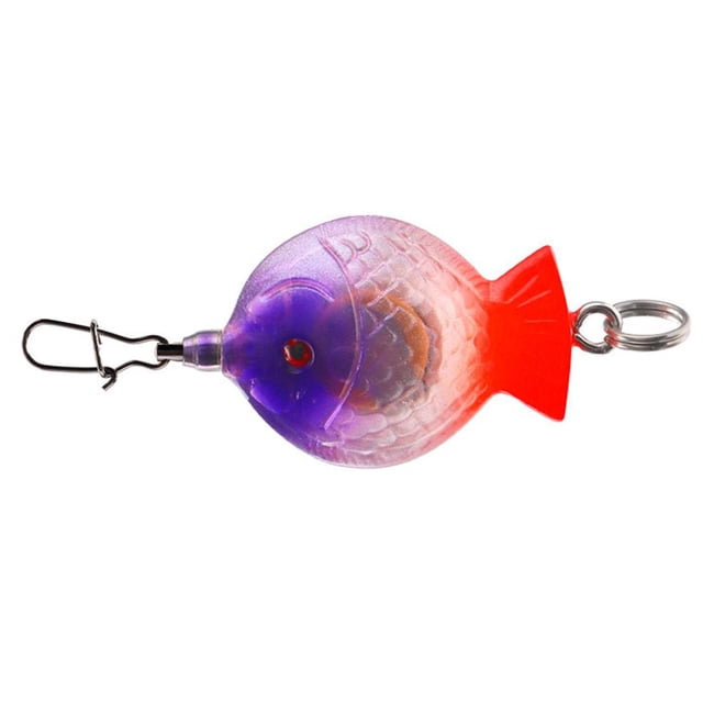 Lámpara de flash subacuática con luz de trampa de señuelo de pesca de caída profunda LED (un rojo púrpura)