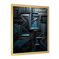 thumbnail image 4 of Designart "Vector Of Onyx Opulence" Abstract Shapes Picture Framed Wall Art Prints, 4 of 5