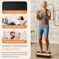 thumbnail image 2 of LifePro HexaPlate Lite Vibration Plate Exercise Machine with Magnetic Acupoints – Compact Full Body Vibration Plate for Beginners, Recovery & Daily Home Workouts - Light Gold, 2 of 9