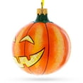 thumbnail image 2 of Jack-o'-lantern Glass Ball Halloween Ornament 3.25 Inches, 2 of 5