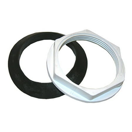 

Larsen Supply 4PK 2 Plastic Jam Nut & W-206 Flush Valve Washer Used To Install Flush