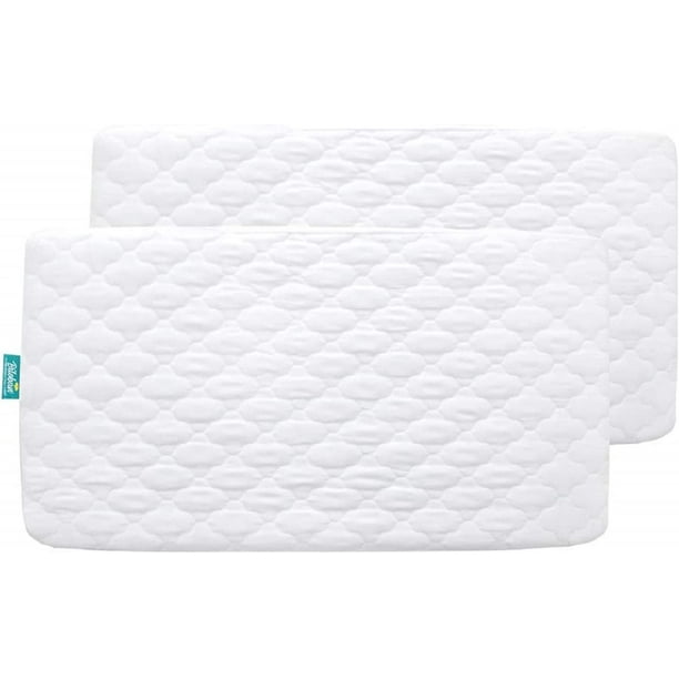 Pack and Play Sábanas acolchadas, impermeables, protector/colchón Pack and Play compatible con Graco Pack n Play & Baby Trend & Dream On Me & Pamo Babe, sábanas Playard de 39 x 27 pulgadas para minicu