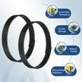 thumbnail image 3 of S5M Open Ended Timing Belt, 40mm Width x 2 Meter Length, 5mm Pitch Length, Black, 3 of 6