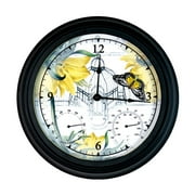 Exhart New York Botanical Gardens Glass/Metal Clock, Thermometer, and Hygrometer