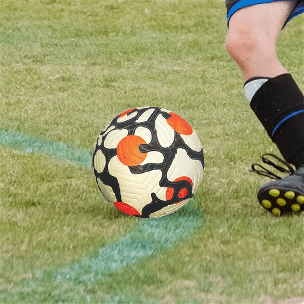 Standard Size 5 PU Thermal Bonded Seamless Leakproof Soccer Ball Adult Indoor Outdoor Grass Training Match Football PU