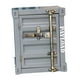 thumbnail image 5 of Mesita de noche de estilo industrial, portátil, con apertura de puerta izquierda, de metal, contenedor, caja de almacenamiento para baño, hogar, bar Gris, 5 of 8