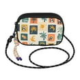 thumbnail image 2 of FORMRS Mini Crossbody Bag for Women Adjustable Rope Shoulder Casual Phone Purse, Beige Playful Stamp, 2 of 7