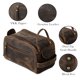 thumbnail image 4 of Neceser KomAlc Leather Buffalo Travel Dopp Kit Resistente al Agua, 4 of 8