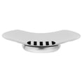 thumbnail image 6 of FELTECHELECTR 1Pcs Round Soap Dish Silver 304 Stainless Steel Draining Tray Bathroom Kitchen, 6 of 8