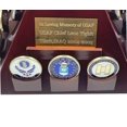 thumbnail image 4 of DECOMIL - Pyramid Shaped Military Challenge Coin & Poker/Casino Chip Display Solid Wood - Cherry Finish Customize, 4 of 4