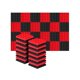 thumbnail image 1 of 24 piezas 25X25X5Cm Estudio de espuma acústica insonorizada Pirámide de aislamiento de ruido Tratamiento de absorción de sonido NegroRojo,NegroRojo, 1 of 5