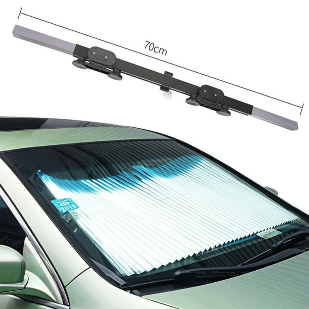 Car Retractable Front Window Sun Shade Visor Folding Auto Windshield Block Cover