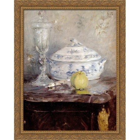 - Tureen And Apple 28x34 Large Gold Ornate Wood Framed Canvas Art by Berthe Morisot