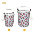 thumbnail image 5 of Balery Strawberries Round Laundry Basket with Handles Waterproof Freestanding Laundry Hamper for Clothes Toys in the Dorm and Family-Small, 5 of 8