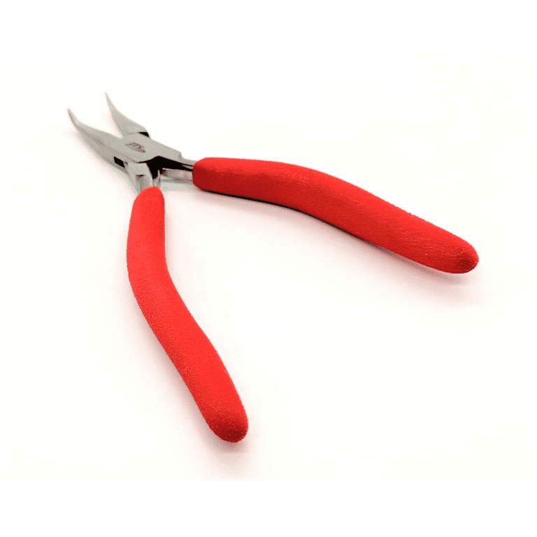 Bent Nose Pliers Foam Handles Ergonomic Wire Wrapping Jewelry