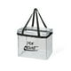 thumbnail image 2 of Caja de almacenamiento plegable Organizador de plástico transparente de 12.5x13.9x9.8" con 20 orificios para colgar - Contenedor plegable para acampar, maletero del automóvil, dormitorio - Caja, 2 of 7