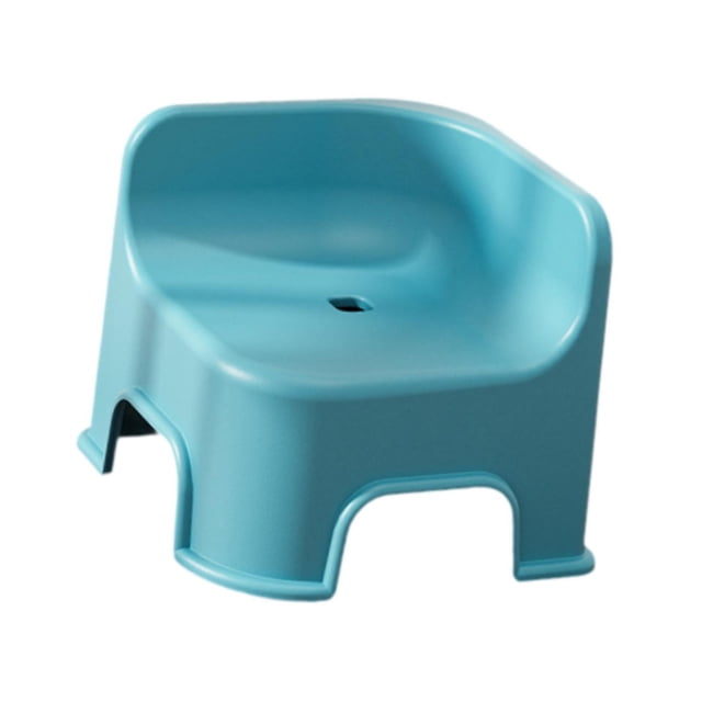 Taburete pequeño para niños, resistente y cambiador de zapatos para dormitorio, mesita de noche, multiusos. Azul