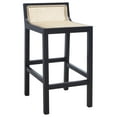 thumbnail image 5 of SAFAVIEH Saito Square Low Back Counter Stool, Black/Natural, 5 of 13
