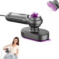 thumbnail image 1 of Mini Steam Iron For Clothes, Crisp Clothes In Minutes, No Board Needed, Travel Steamer Portable Mini, Garment Steamer Handheld, Fast‑Heat, With 90° Rotatable Handle, Quick Wrinkle Removal (Gray), 1 of 7