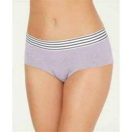 Jenni Moore Women s Elastic Waistband Hipster Panty  Lavender Cloud  Medium