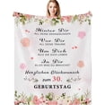 thumbnail image 1 of LHSHID 60th Birthday Gifts Blanket Flannel Soft and Comfortable Anti static Bed Sofa Blanket 40x50in, 1 of 6