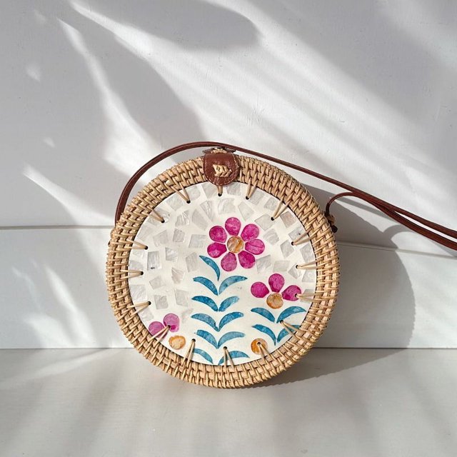 Xiao Hua Bolso de hombro tejido para mujer, bolso de mano y neceser, elegante bolso de playa de verano, 7,87 x 3,14 x 7,87 pulgadas (estilo J)