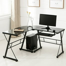Glass corner desk walmart discount