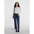 thumbnail image 3 of Scenario Women's and Women's Plus Rib Henley with Long Sleeves, Sizes XS-4X, 3 of 7