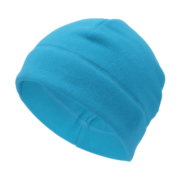 Sombrero de ciclismo Unique Bargains Mantener Caliente Protección para las Orejas Forro de Casco de Tela de Forro Polar Azul 27x18cm 1 Pcs