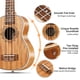 thumbnail image 3 of Ukelele soprano de caoba, ukelele acústico profesional de 21 pulgadas, cuatro cuerdas, Uke hawaiano de madera, kit para principiantes para niños y estudiantes, kit de iniciación, de Vangoa, 3 of 5