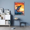 thumbnail image 7 of Diamond Art Kit for Adults, Penguin Surfing Ocean Sunset Waves Diamond Painting for Adults Beginners, DIY Diamond Art Painting Kits, 5D Diamond Painting Crafts for Home Decor 12x16 Frameless, 7 of 7