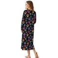 thumbnail image 2 of Tutolipy Dog Paw Printed Nightgowns for Women V Neck Sleepwear Long Sleeve Nightshirts Full Length Loungewear for Home, 4XL, 2 of 7