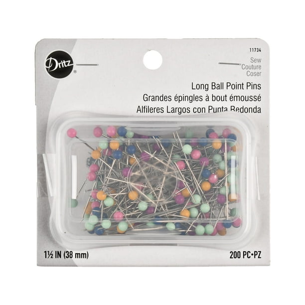 Dritz Long Ball Point Pins, 200 Count