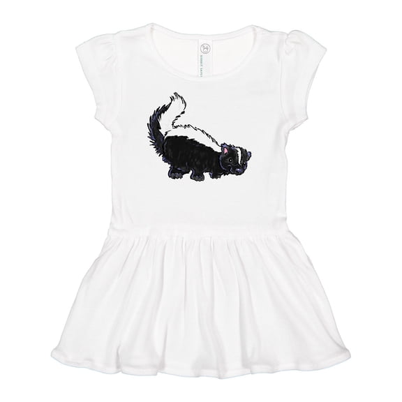 Inktastic Animals Cute Skunk Girls Baby Dress