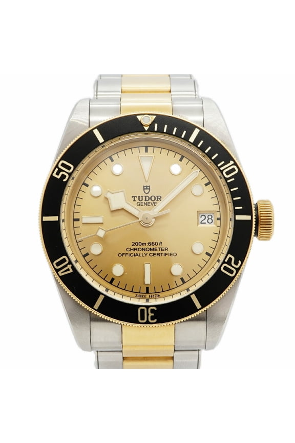 Pre-Owned Tudor Black Bay S&G 79733N Gold Dial Men's Watch
