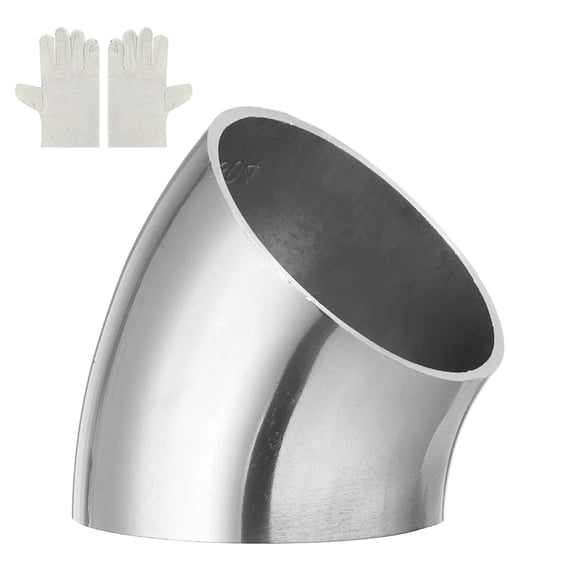 Uxcell 45 Degree Exhaust Elbow Pipe Kit 0.08" Thickness 2" OD