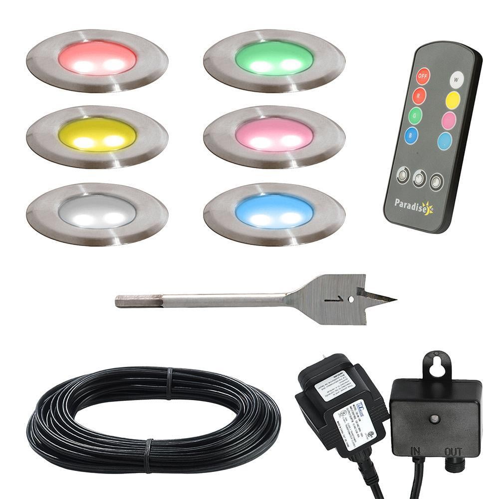 Download Paradise Stainless Steel Multi-Color LED Deck Light Kit ...