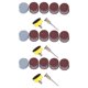 thumbnail image 1 of 300Piezas 25mm 1Pulgada Disco Lijadora Disco de Lija 100-3000 Papel de Grano con Placa de Almohadilla de Pulido Abrasivo, 1 of 5