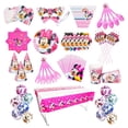 thumbnail image 2 of Minnie Mouse de Disney para fiesta de niños, decoración de sombrero de cumpleaños, vajilla desechable, platos y vasos de papel, mantel, Baby Shower para niña, 2 of 4