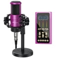 thumbnail image 3 of Sound and microphone set  Sound and Microphone Set Professional Sound Cardioid Condenser Microphone Set with Basic Accessories Luxury Audio Microphone Kit for Live Streaming Gaming Entert, 3 of 6
