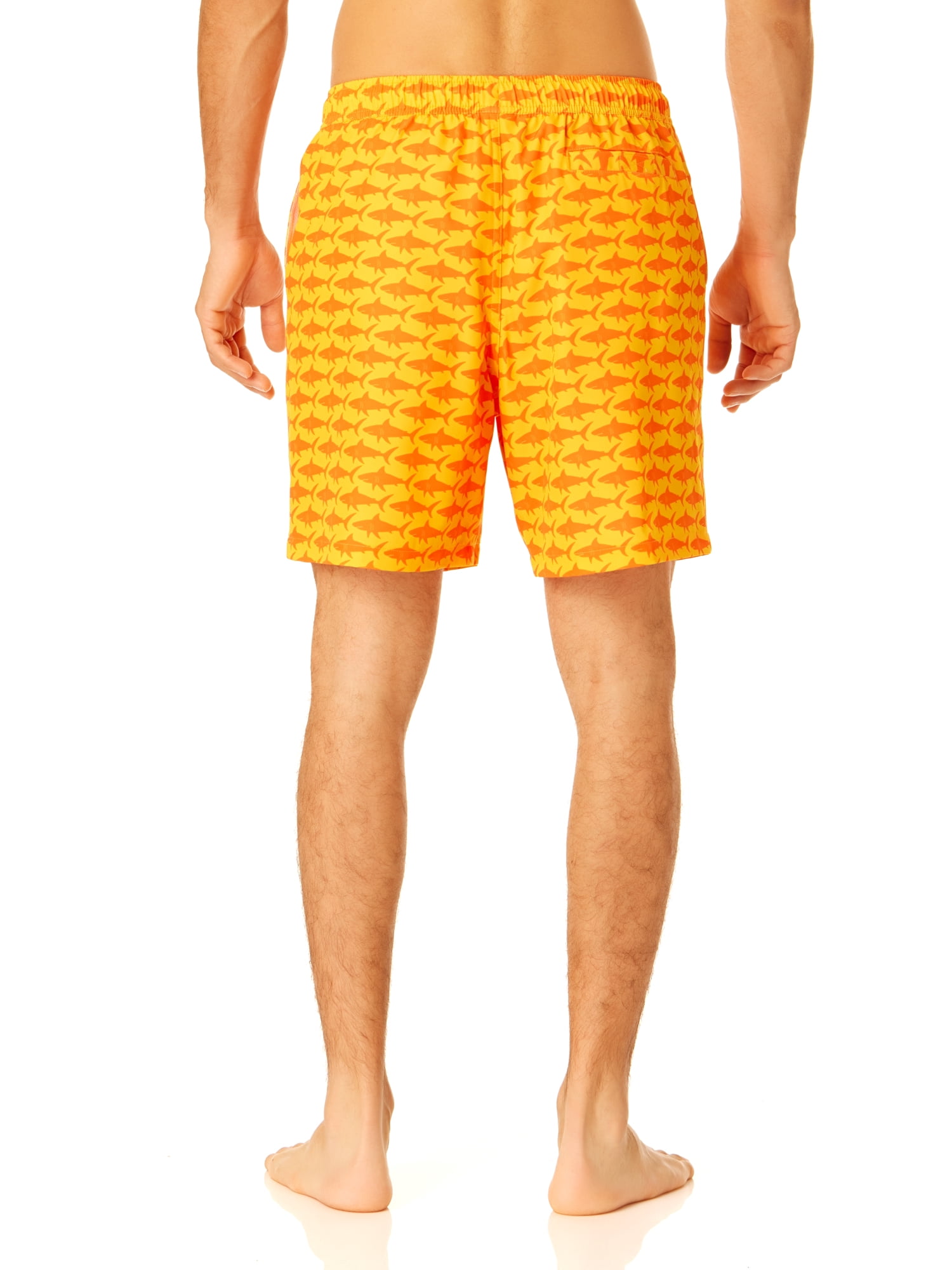 Rugged Shark Men's & Big Men's Swim Trunks, 7" Inseam, Sizes S-3XL